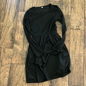 EUC Black Long Sleeve Dress